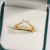 Sweet and Dainty Colourful Zircon Rings Gift Idea