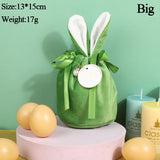 Easter Bunny Bags Velvet Rabbit Ears Gift Packing Chocolate Candy Bags