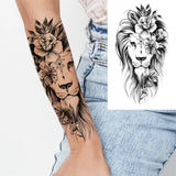Large Peony Temporary Tattoos