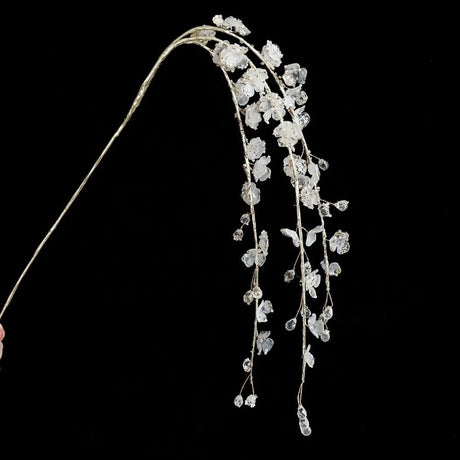 35-40cm Christmas Crystal Vine Pendants Glitter Beads String Handmade Xmas Tree Ornaments