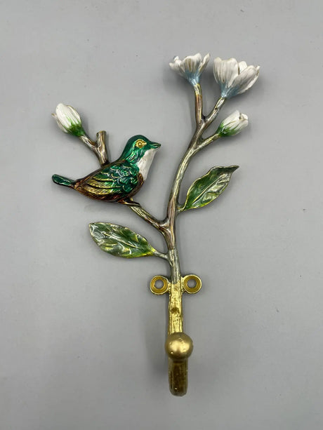 Enamel Flower Decorative Wall Hooks