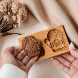 Even More Wooden Cookie Moulds Embossed Biscuit Press Cutter Moulds, Fish, Tiger, Horse, Squirrel, Seasonal