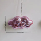Disco Mirror Ball Cloud Ornament 70s Retro Decoration