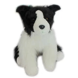 Border Collie Back & White Dog Puppy Plushie Toy