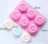 Flower Shaped Silicone Soap Mould DIY Handmade Cake Chocolate Candle Moulds