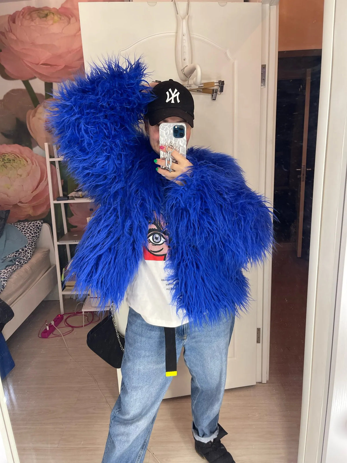 Faux Fur Coats Y2k Punk Rave Winter Jackets
