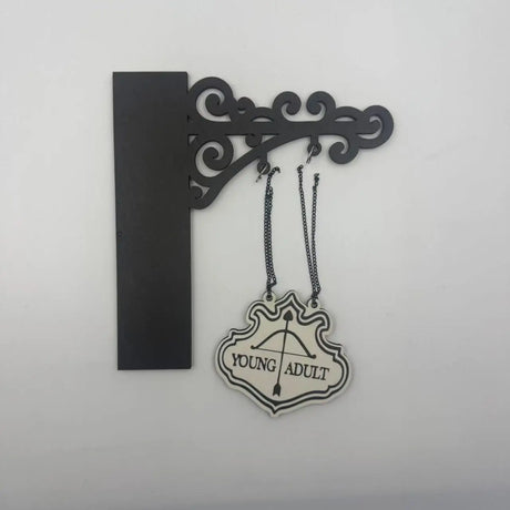 Bookshelf Decor Literary Hangable Signs Gifts for Book Lovers
