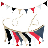 Children's Bunting 10 Triangle Flags with Tassles Party Decor Carnival Banner Garland 2.6M/8.5FT