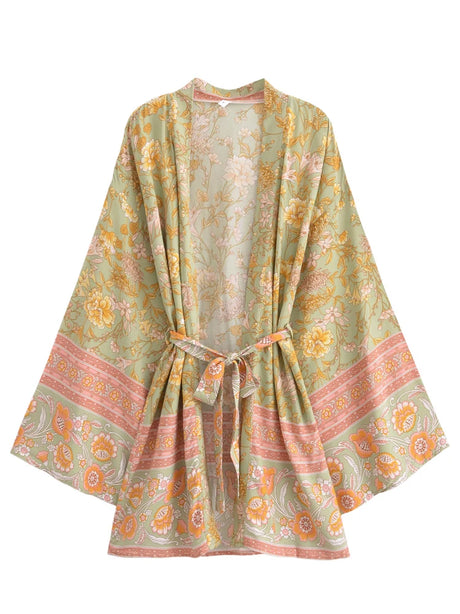 Mari's Boho Cover Up Short Kimono