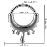 Surgical Steel Septum Ring Hoop Nose Rings Hinged Clicker Tragus Cartilage Ear Stud Piercing Jewellery