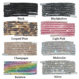 One Rhinestone Shoelace Casual Sneakers Round Shoe Laces Rainbow Diamond Cross Braiding 100/120/140/160CM