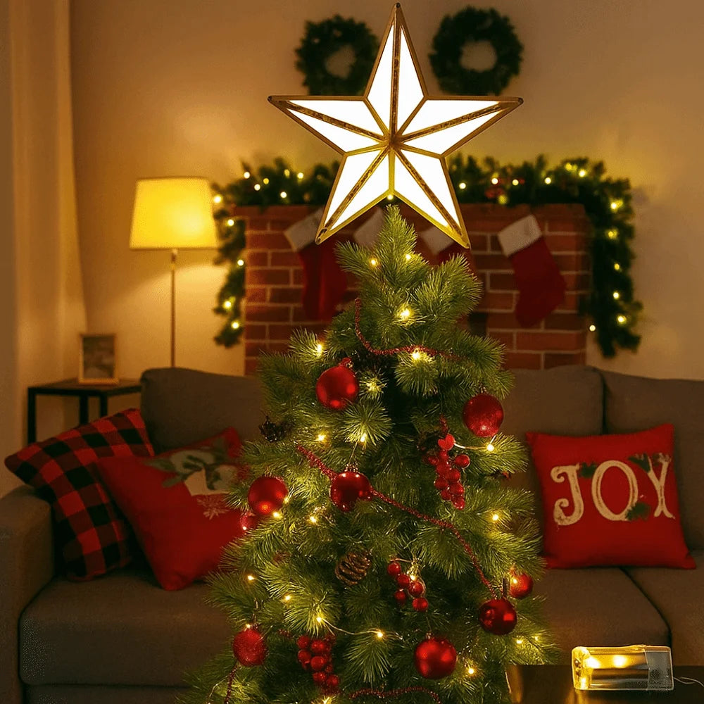 Christmas Tree Top Star Light
