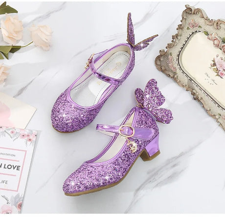 Magical Glittery Butterfly Girls Shoes