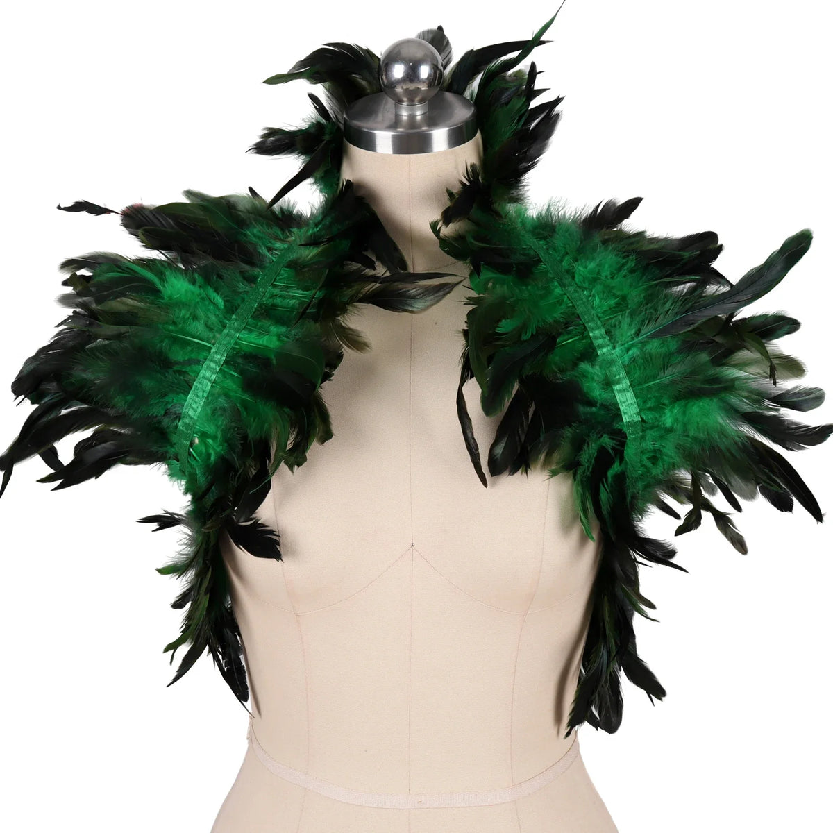 Feather Shoulder Epaulettes Festival Rave Wear
