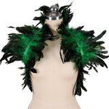 Feather Shoulder Epaulettes Festival Rave Wear