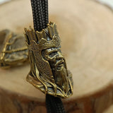 Pope Brass Paracord Bead Dreadlock Beard Beard