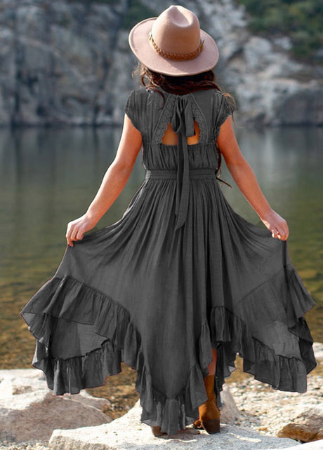 Girls Maxi Lace Chiffon Photoshoot Dresses For 3-15 Years