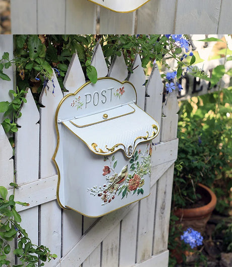 Metal Farmhouse Wall Mounted Post Box Mailboxes Letter Box