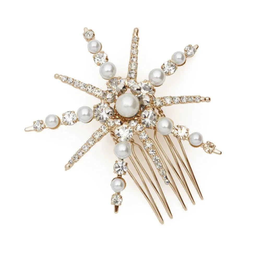Starlette Flower Hair Clips Bridal Wedding Hair Jewellery