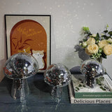 Retro Disco Mushroom Shape Mirror Ball Home Decorations