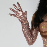 Glitter Gloves 70cm Long Gloves 26 Colours