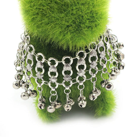 A Pair of Silver Bells Anklet Foot Jewellery