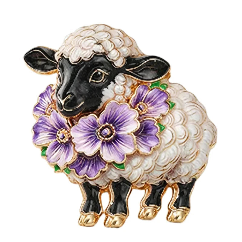Sheep Brooches 6 Colours