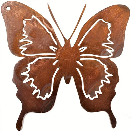 Butterfly Metal Rusty Garden Wall Decoration