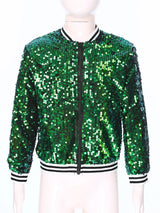 Kids Girls Sequinned Dance Bomber Jackets