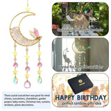 Sun Catcher Moon Crystal Rainbow Prism Garden Home Decor