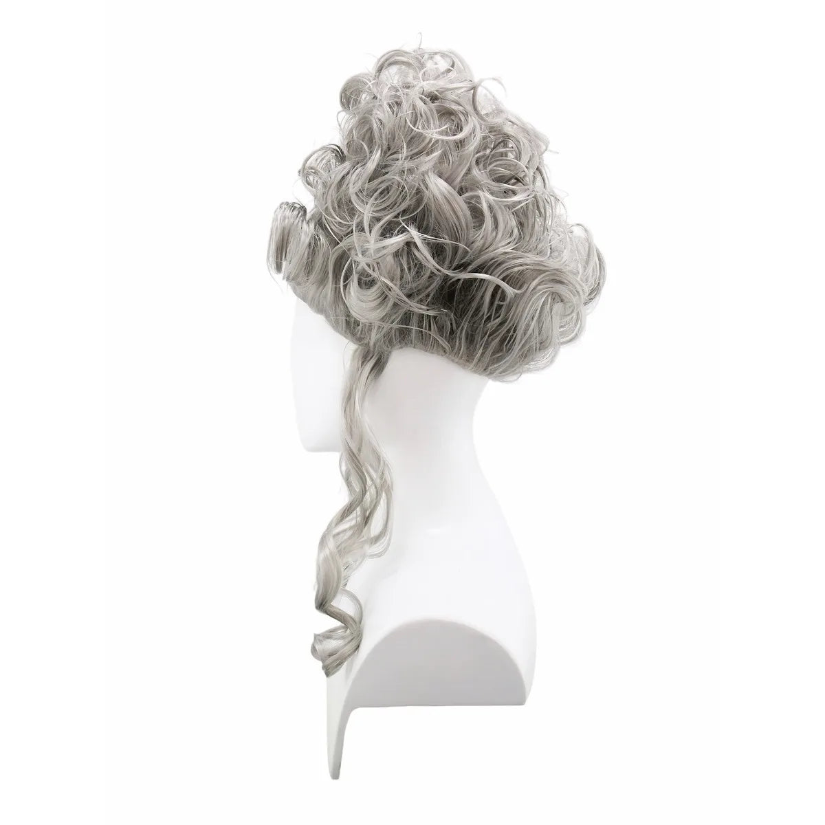 Pink Fluffy High-Top Cosplay Wig Queen's Hairstyle with Feather Flowers