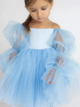 Fashions on The Field Girl Tutu Dress Puff Sleeve Infant Toddler Wedding Party Birthday Dress