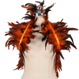 Feather Shoulder Epaulettes Festival Rave Wear