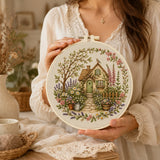 Cottage DIY Embroidery Kit for Beginners