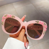 Spring Pink Flower Sunglasses