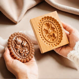 Seasonal Holiday Wooden Cookie Moulds Baking Tools Gifts for Bakers