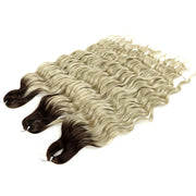 Ombre Rainbow 24 Inch Synthetic Hair Wave Braiding Hair Extensions