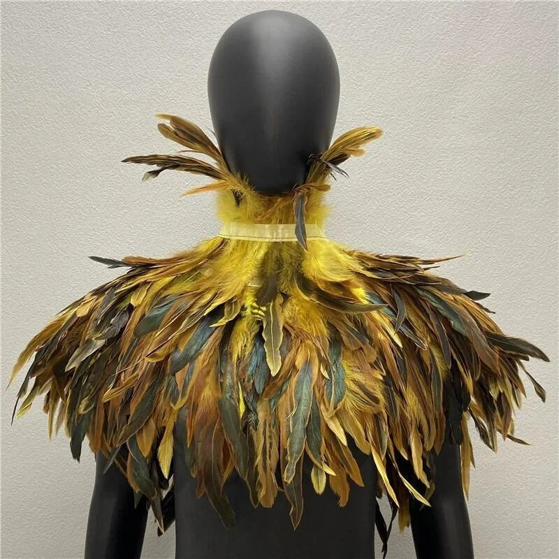 Zippora's Feather Collar Shawl