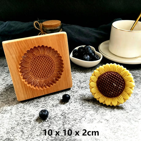 Farmhouse Wooden Cookie Moulds Baking Tools Gift for Bakers