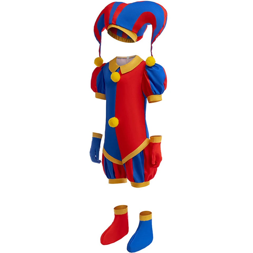 Amazing Circus Clown Pomni Ragatha Children's Halloween Cosplay Costumes