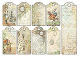 Vintage Alice In Wonderland Theme Scrapbooking Stickers