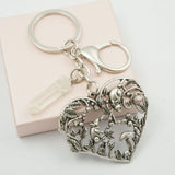 Forest Love Heart Mushroom And Mouse Keyring