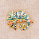 Chameleon Lizard Enamel Pin