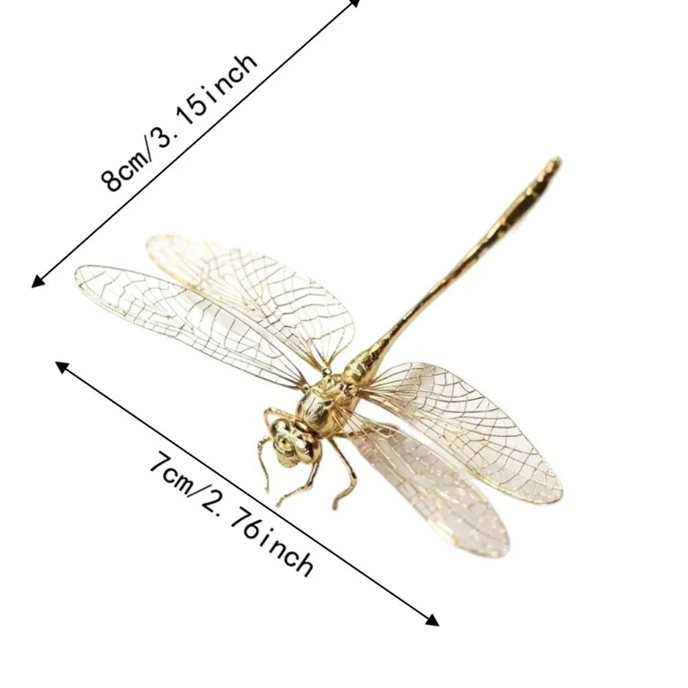 Handmade Dragonfly Ornament Tea Pet Decor Figurine