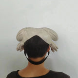 Bull Head Skull Mask Long Horn Totem Helmet Headwear Cosplay Costumes Props Latex Masks