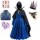 Evil Queen Girls Halloween Cosplay Snow White Costume 2-12Y