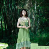Forest Goddess Headwear Antler Deer Flower Crown Headbands Long Branches Photo Shoot Props