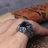 Dragon's Treasure Ring Stainless Steel with Wooden Box