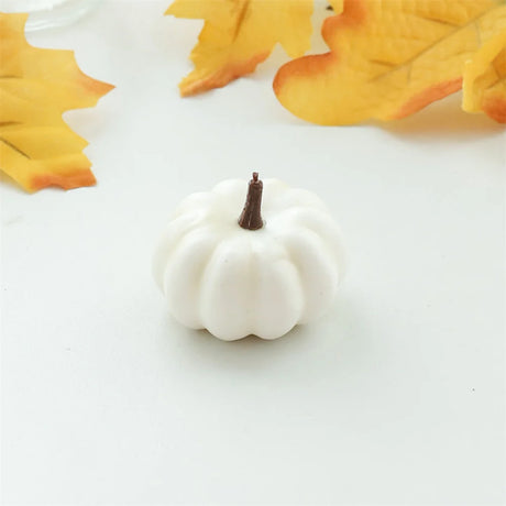 9pcs Mini Artificial Halloween Pumpkin Decor DIY Craft Home Party Decoration