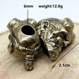Hell Boy Brass Paracord Beads Lanyard Dreadlock Beard Bead